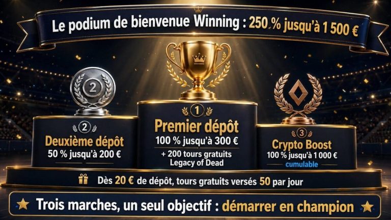 bonus bienvenue Winning Casino